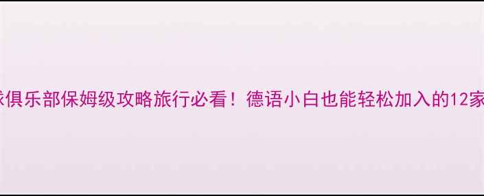 图片 🏸德国羽毛球俱乐部保姆级攻略旅行必看！德语小白也能轻松加入的12家宝藏俱乐部1
