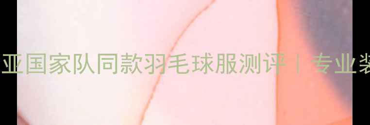 图片 🏸必入！马来西亚国家队同款羽毛球服测评｜专业装备如何选？💥2