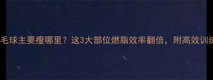 图片 🏸打羽毛球主要瘦哪里？这3大部位燃脂效率翻倍，附高效训练指南2