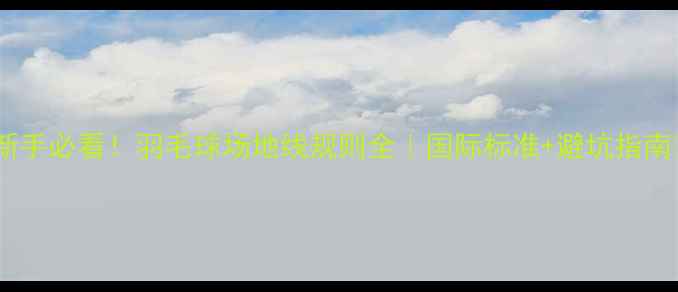 图片 🏸新手必看！羽毛球场地线规则全｜国际标准+避坑指南🏸1