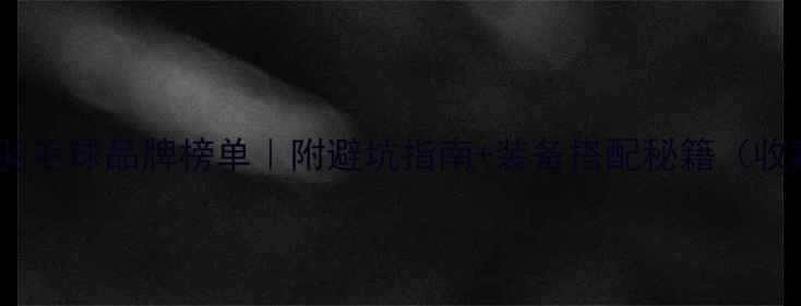 图片 🏸最新羽毛球品牌榜单｜附避坑指南+装备搭配秘籍（收藏贴）1
