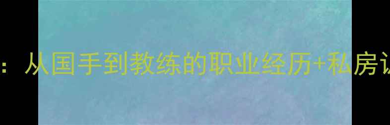 图片 🏸潘莉羽毛球传奇：从国手到教练的职业经历+私房训练法大公开！✨1