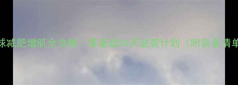 图片 🏸男生打羽毛球减肥增肌全攻略｜零基础30天逆袭计划（附装备清单+训练公式）2