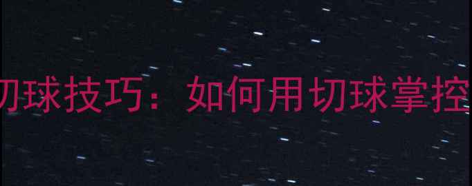 图片 🏸羽毛球双打切球技巧：如何用切球掌控全场节奏？🏸1