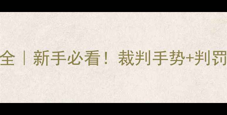 图片 🏸羽毛球双打裁判规则大全｜新手必看！裁判手势+判罚标准+争议处理全最新版1