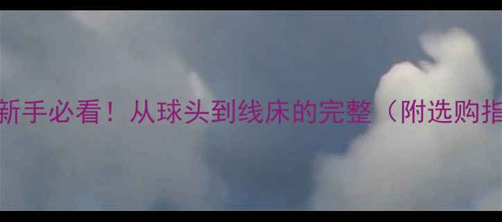 图片 🏸羽毛球结构｜新手必看！从球头到线床的完整（附选购指南&保养技巧）2