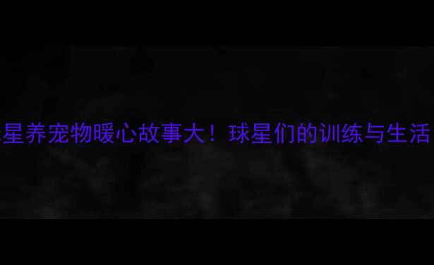 图片 🐾NBA球星养宠物暖心故事大！球星们的训练与生活日常💪1