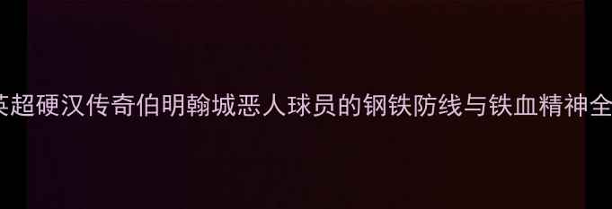图片 💥英超硬汉传奇伯明翰城恶人球员的钢铁防线与铁血精神全！2