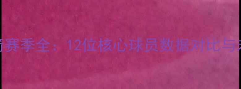 图片 🔥1516火箭赛季全：12位核心球员数据对比与未来展望📊