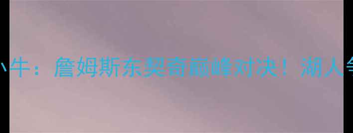 图片 🔥4月3日湖人vs小牛：詹姆斯东契奇巅峰对决！湖人争冠关键战深度🔥