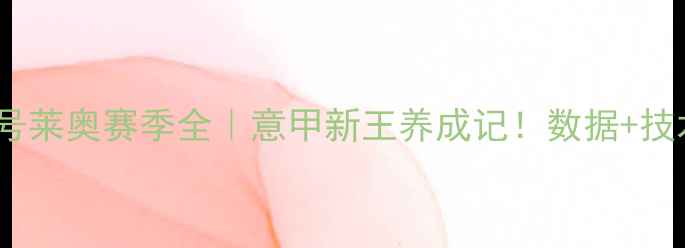 图片 🔥AC米兰28号莱奥赛季全｜意甲新王养成记！数据+技术深度拆解1