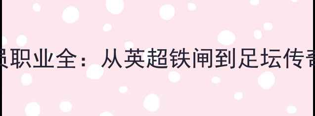 图片 🔥Dampier球员职业全：从英超铁闸到足坛传奇的逆袭之路2