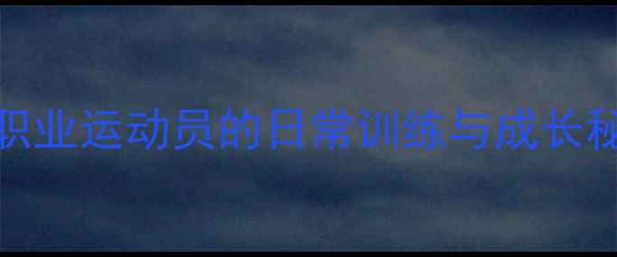图片 🔥Hwang球员的逆袭之路：职业运动员的日常训练与成长秘籍健身、篮球、运动干货2