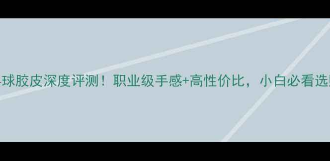 图片 🔥KTL乒乓球胶皮深度评测！职业级手感+高性价比，小白必看选购指南🏓1