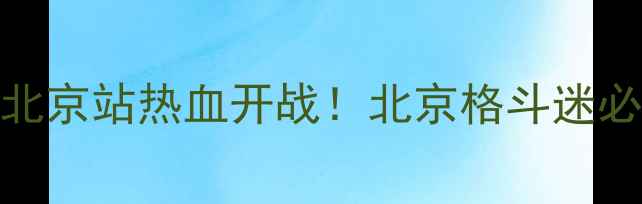 图片 🔥ONE冠军赛北京站热血开战！北京格斗迷必看全攻略🔥1