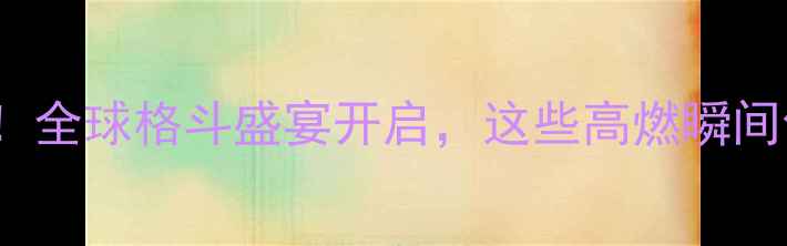 图片 🔥PRIDEFC热血回归！全球格斗盛宴开启，这些高燃瞬间你绝对不能错过！🔥