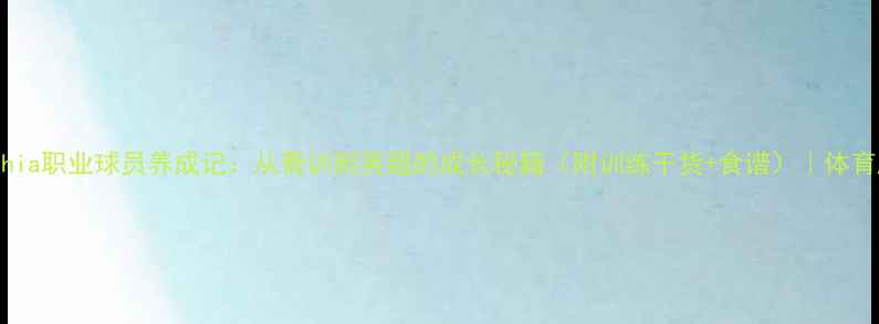 图片 🔥Yahia职业球员养成记：从青训到英超的成长秘籍（附训练干货+食谱）｜体育励志