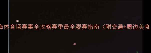图片 🔥上海体育场赛事全攻略赛季最全观赛指南（附交通+周边美食）🔥1