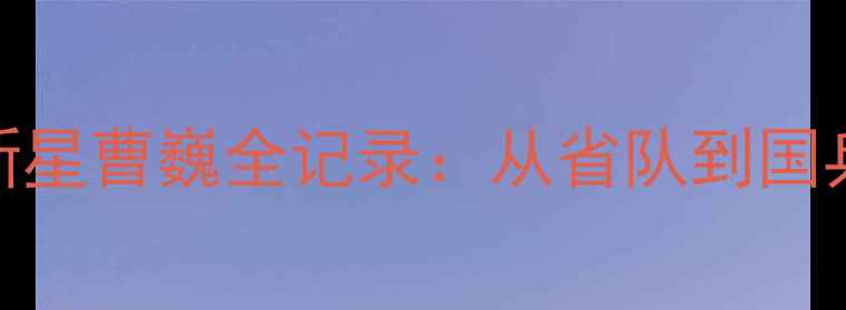 图片 🔥中国乒乓球新星曹巍全记录：从省队到国乒的逆袭之路💥