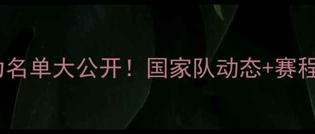 图片 🔥中国乒乓球队主力名单大公开！国家队动态+赛程安排+训练日常全🏓