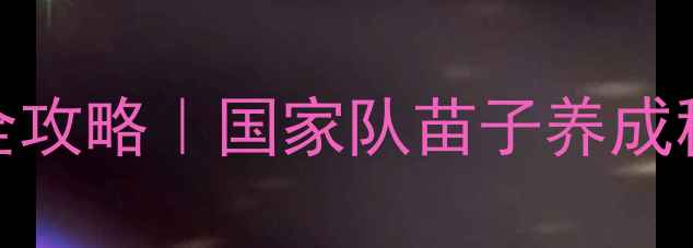 图片 🔥中国少年篮球比赛全攻略｜国家队苗子养成秘籍+训练装备清单🔥1
