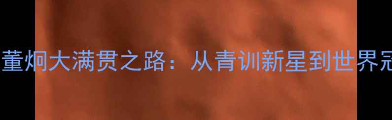 图片 🔥中国羽毛球国手董炯大满贯之路：从青训新星到世界冠军的成长密码🔥2