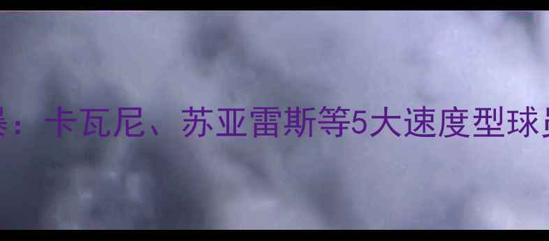 图片 🔥乌拉圭速度风暴：卡瓦尼、苏亚雷斯等5大速度型球员的制胜法宝！💨