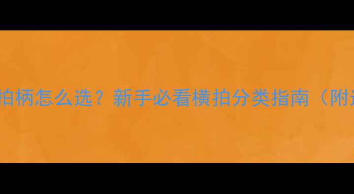 图片 🔥乒乓球横拍柄怎么选？新手必看横拍分类指南（附选购技巧）1