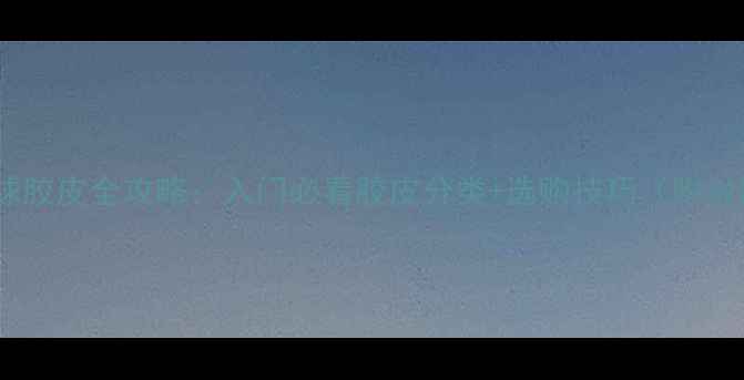 图片 🔥乒乓球胶皮全攻略：入门必看胶皮分类+选购技巧（附对比表）2