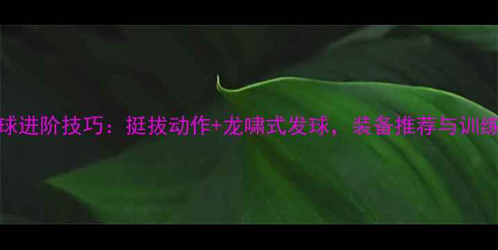 图片 🔥乒乓球进阶技巧：挺拔动作+龙啸式发球，装备推荐与训练指南🔥
