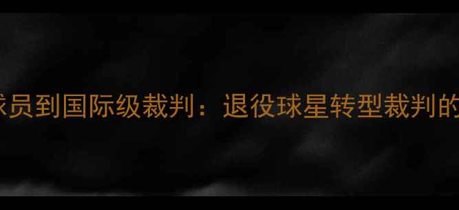 图片 🔥从职业球员到国际级裁判：退役球星转型裁判的进阶之路2
