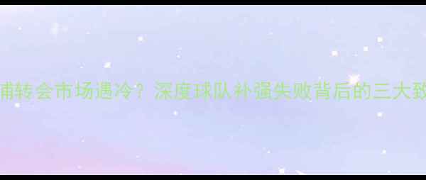 图片 🔥利物浦转会市场遇冷？深度球队补强失败背后的三大致命伤🔥