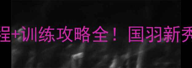 图片 🔥国家队羽毛球名单+赛程+训练攻略全！国羽新秀崛起，这些选手必看！2