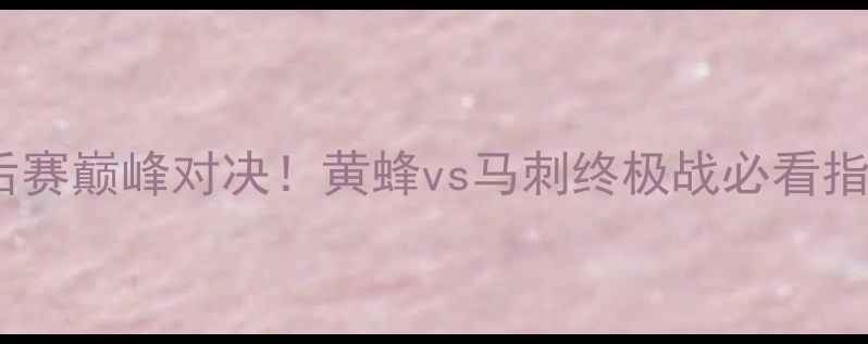 图片 🔥季后赛巅峰对决！黄蜂vs马刺终极战必看指南💥2