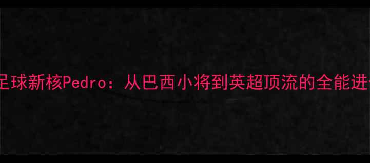 图片 🔥巴西足球新核Pedro：从巴西小将到英超顶流的全能进化史🔥2