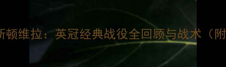 图片 🔥布城vs阿斯顿维拉：英冠经典战役全回顾与战术（附比赛集锦）2