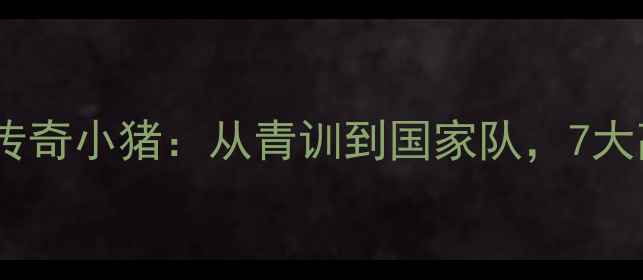 图片 🔥德国足球传奇小猪：从青训到国家队，7大高光时刻⚽2