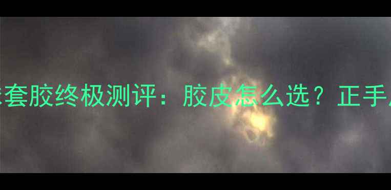 图片 🔥必入！Tango乒乓球套胶终极测评：胶皮怎么选？正手反手胶皮搭配攻略✨2