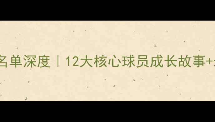 图片 🔥新疆男足最新大名单深度｜12大核心球员成长故事+未来冲超路线图🏆1