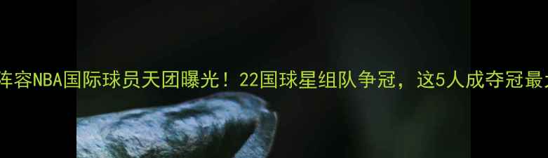 图片 🔥最新阵容NBA国际球员天团曝光！22国球星组队争冠，这5人成夺冠最大悬念1