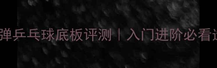 图片 🔥最新高弹乒乓球底板评测｜入门进阶必看选购指南1