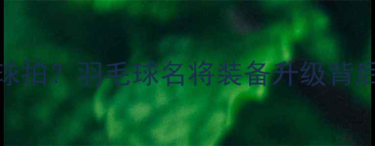 图片 🔥林丹为何换球拍？羽毛球名将装备升级背后的科学逻辑🔥