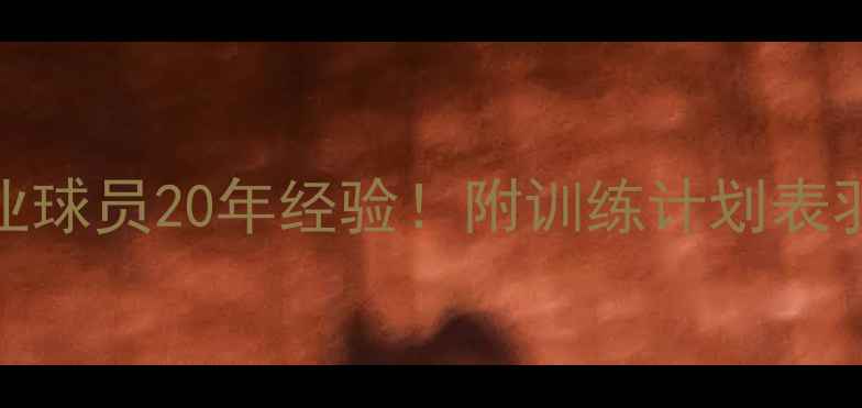 图片 🔥林丹羽毛球训练法全｜职业球员20年经验！附训练计划表羽毛球技巧体坛传奇运动训练