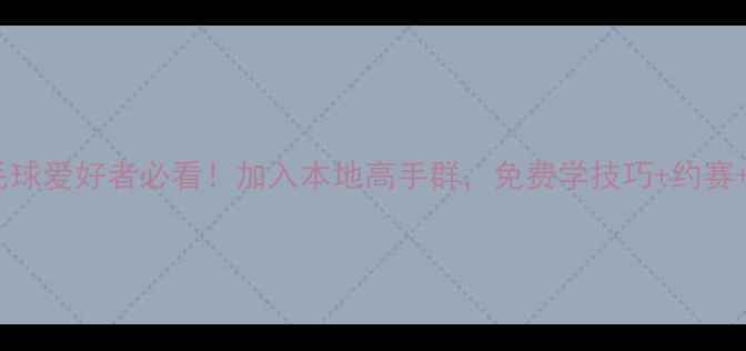图片 🔥柳州羽毛球爱好者必看！加入本地高手群，免费学技巧+约赛+找搭档🔥2