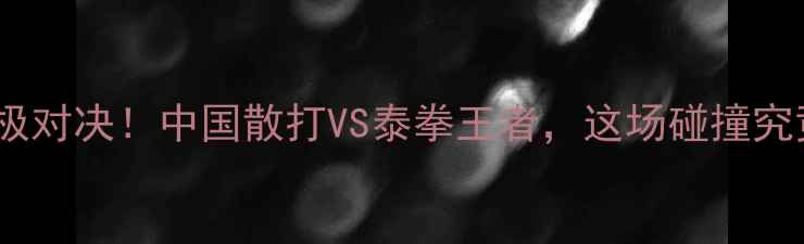 图片 🔥柳海龙vs泰拳终极对决！中国散打VS泰拳王者，这场碰撞究竟谁更胜一筹？🥊1