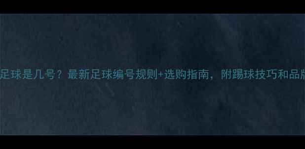 图片 🔥比赛用足球是几号？最新足球编号规则+选购指南，附踢球技巧和品牌推荐！1