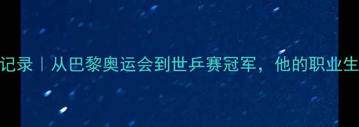 图片 🔥法国乒乓球传奇老将全记录｜从巴黎奥运会到世乒赛冠军，他的职业生涯藏着多少热血故事？🏆