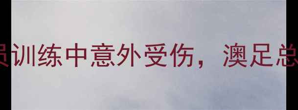 图片 🔥澳足总杯突发悲剧！球员训练中意外受伤，澳足总紧急回应与后续措施全🔥2
