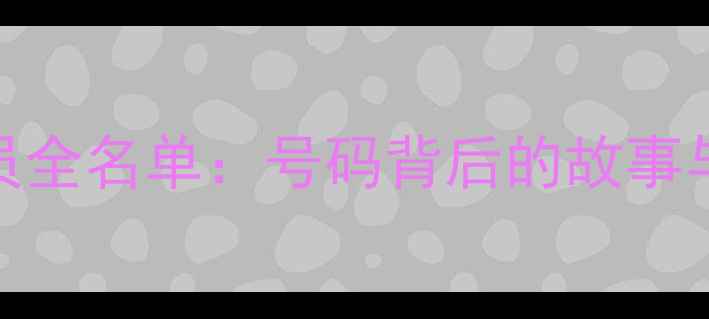 图片 🔥火箭队球员全名单：号码背后的故事与数据表现🔥