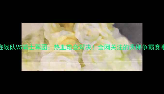 图片 🔥神迹战队VS骑士军团：热血电竞对决！全网关注的天梯争霸赛事全🔥